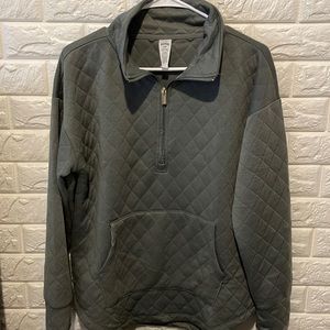 Half Zip Quilter Sweatshirt
